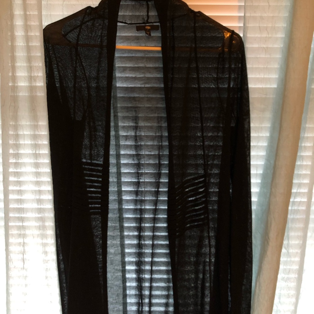 black cardigan